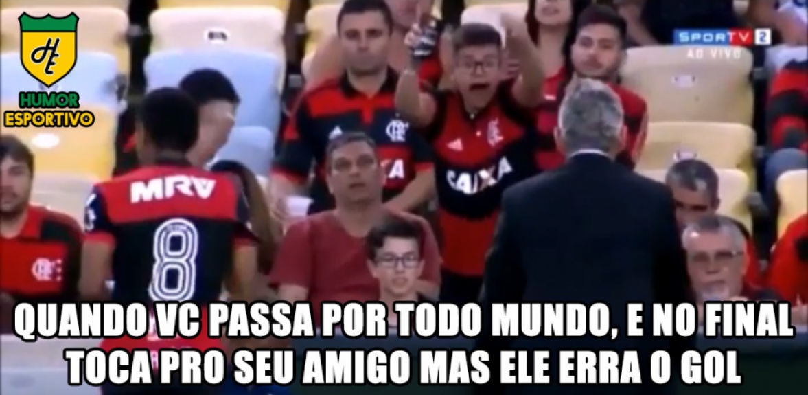 Desespero do rubro-negro rendeu brincadeiras nas redes sociais