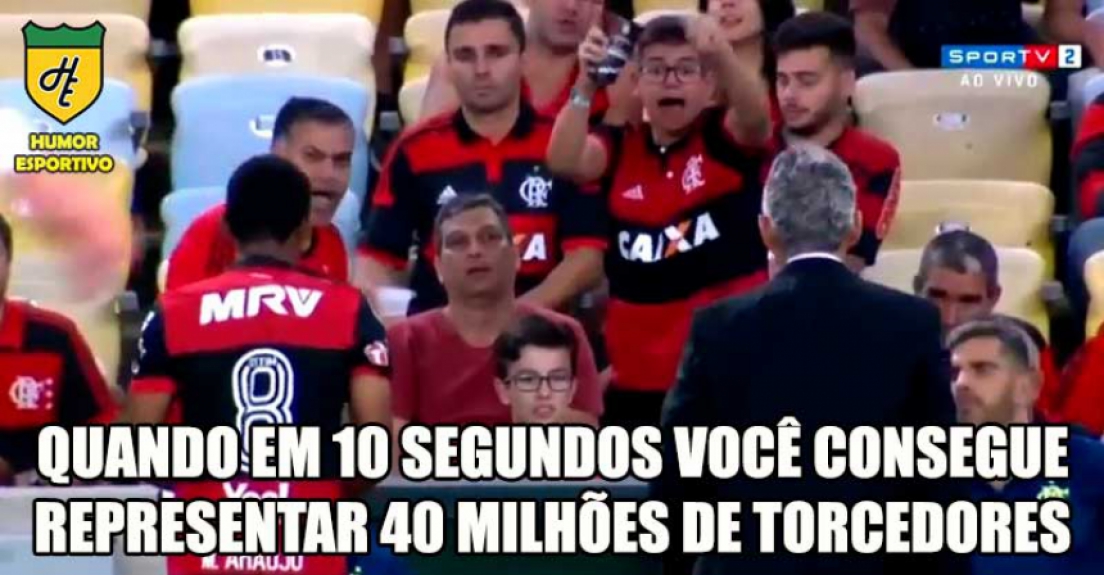 Desespero do rubro-negro rendeu brincadeiras nas redes sociais
