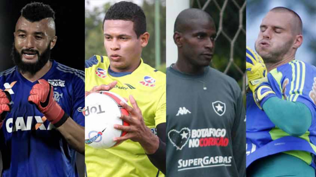 Alex Muralha (Flamengo), Diogo Silva (Vasco), Max (Botafogo) e Deola (Palmeiras)