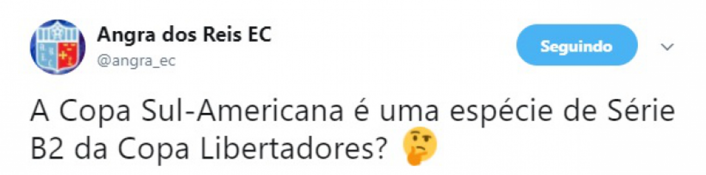E essa cutucada ao Flamengo?