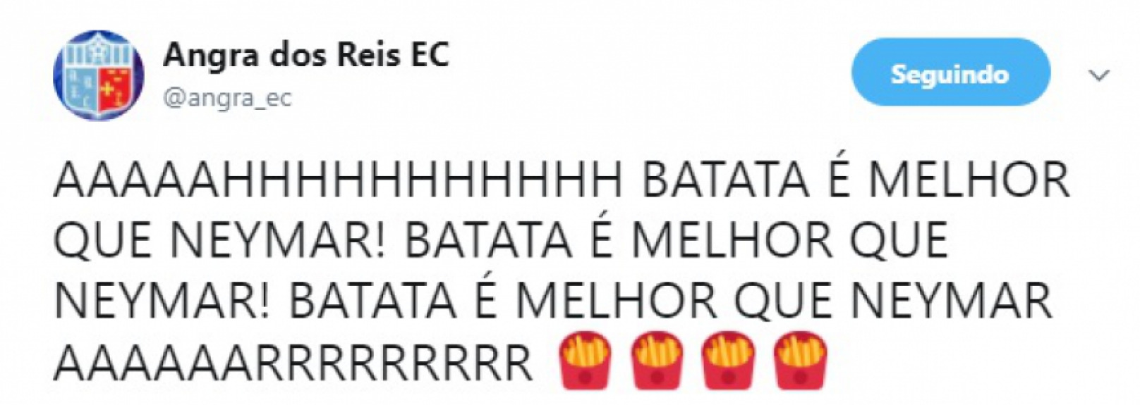 Batata &eacute; o destaque do Angra dos Reis e &eacute; muito melhor que o Neymar