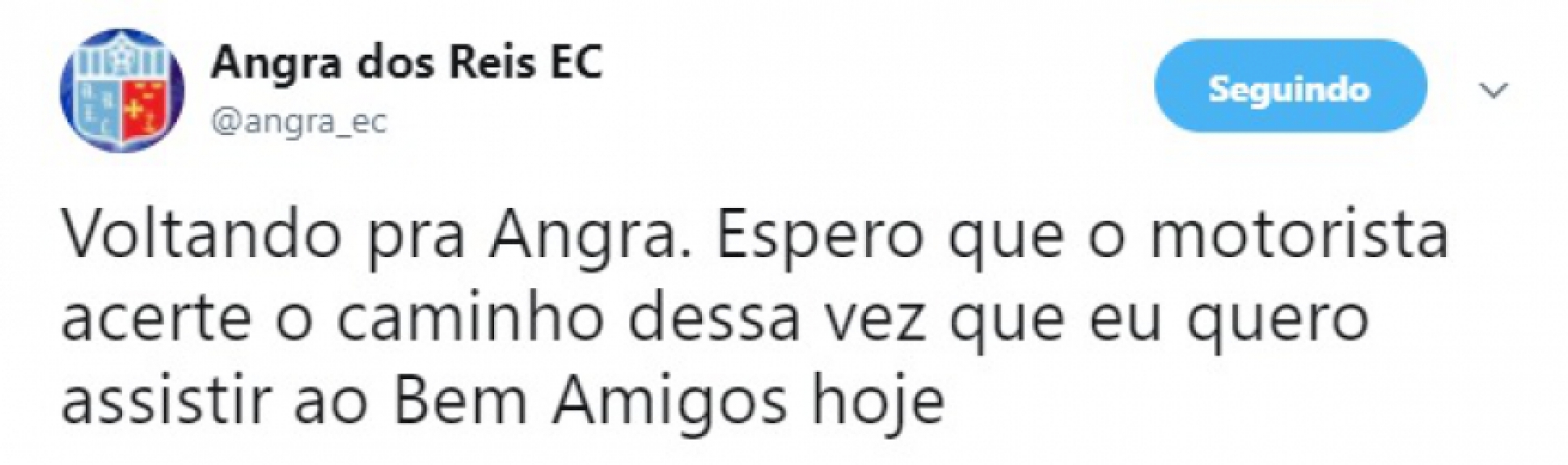 A volta para casa aconteceu sem imprevistos