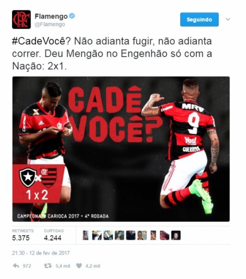 Botafogo tamb&eacute;m n&atilde;o fugiu do bom humor rubro-negro