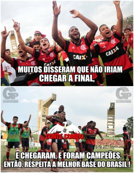 Rubro-negros comemoram o tetra da Copa São Paulo