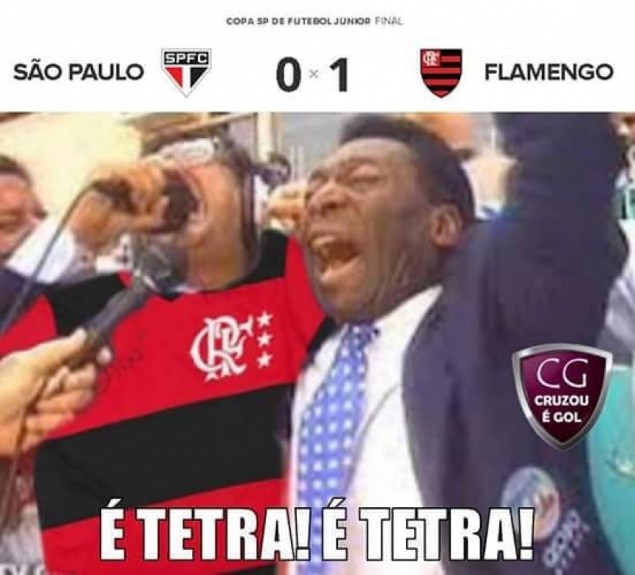 Rubro-negros comemoram o tetra da Copa São Paulo
