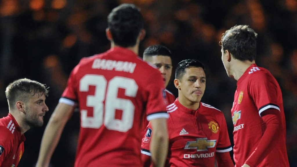 S&aacute;nchez - Yeovil Town x Manchester United