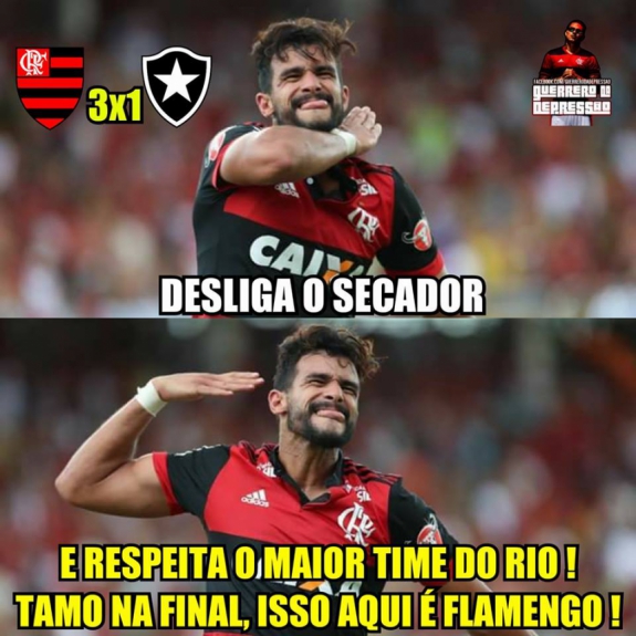 As zoeiras dos flamenguistas ap&oacute;s vit&oacute;ria sobre o Botafogo pela Ta&ccedil;a Guanabara