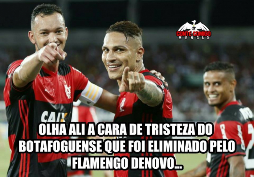 As zoeiras dos flamenguistas ap&oacute;s vit&oacute;ria sobre o Botafogo pela Ta&ccedil;a Guanabara