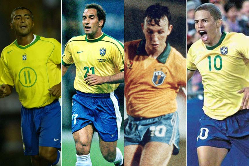 Montagem - Romário, Edmundo, Neto e Alex