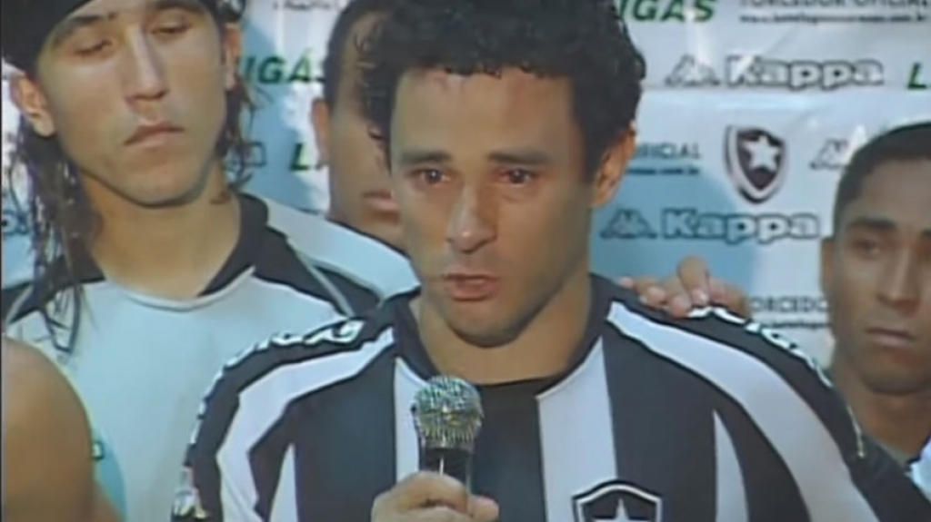 Elenco do Botafogo chorando - 2008