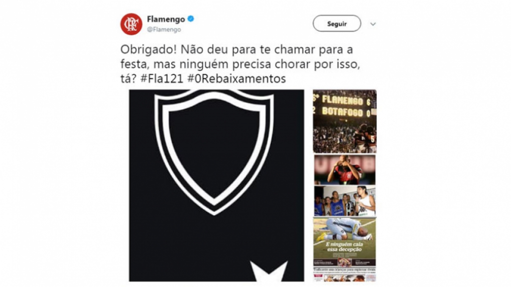 Provoca&ccedil;&atilde;o Flamengo