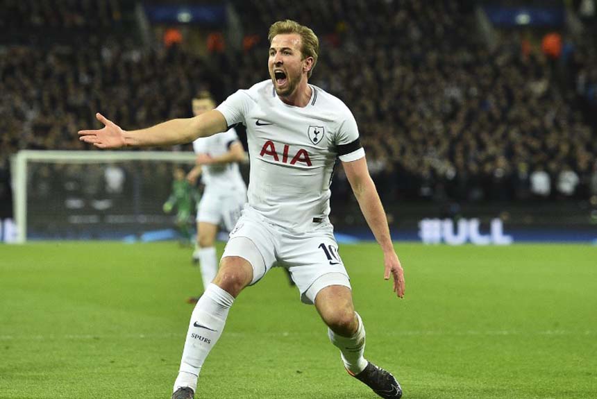 Na Inglaterra dois jogadores estão na frente com 24 gols. Um deles é Harry Kane, do Tottenham