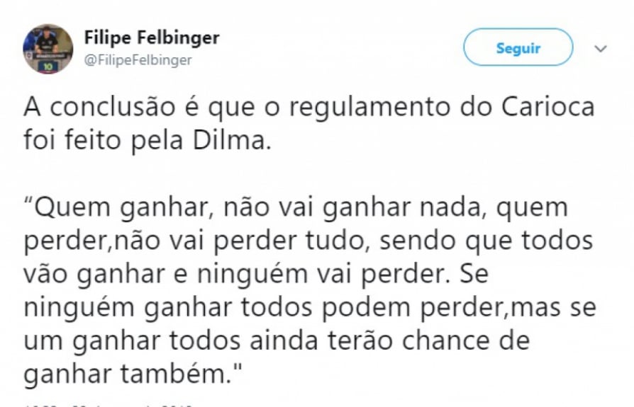 Internet faz piadas com regulamento confuso do Campeonato Carioca