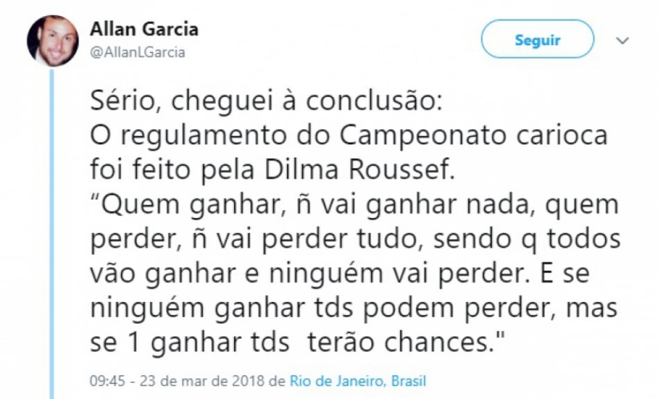 Internet faz piadas com regulamento confuso do Campeonato Carioca