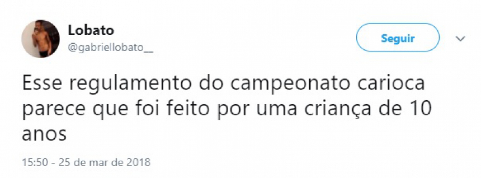 Internet faz piadas com regulamento confuso do Campeonato Carioca