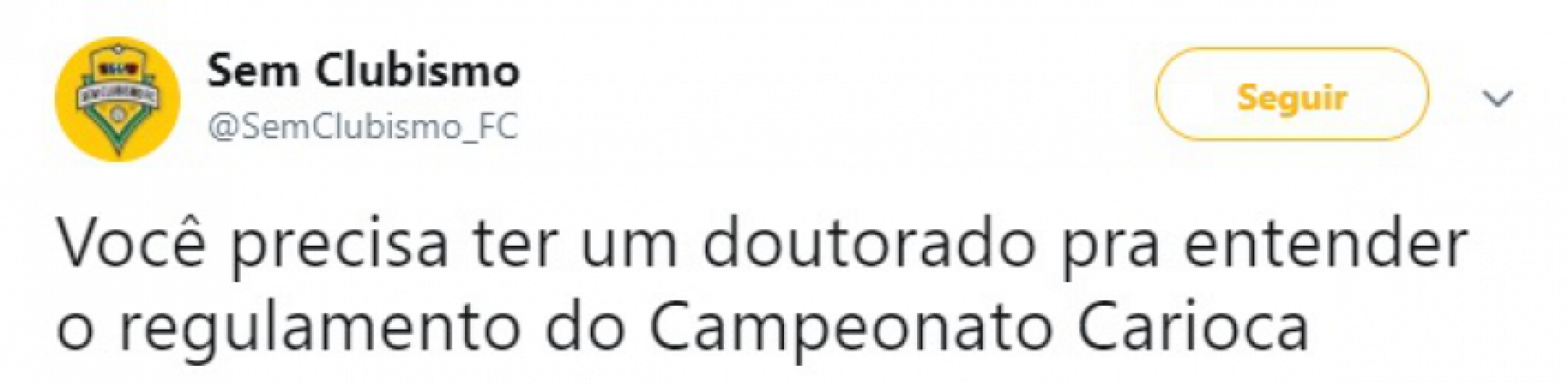 Internet faz piadas com regulamento confuso do Campeonato Carioca