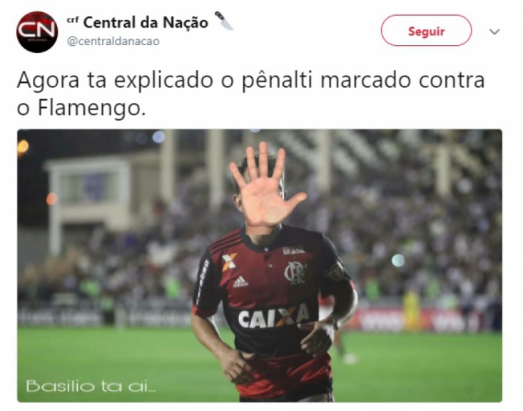 Internautas ironizam p&ecirc;nalti contra o Flamengo em partida contra o Vit&oacute;ria