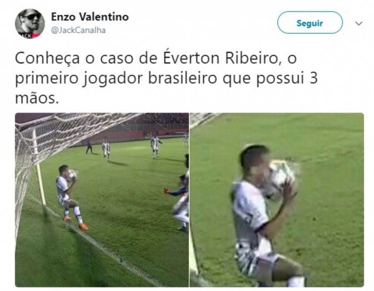 Internautas ironizam p&ecirc;nalti contra o Flamengo em partida contra o Vit&oacute;ria