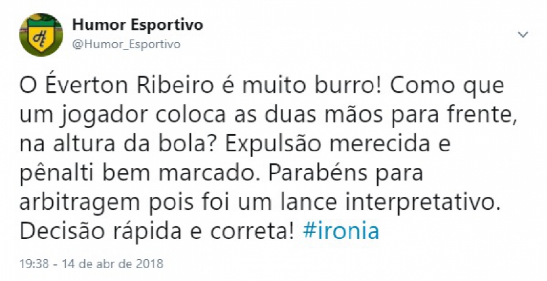 Internautas ironizam p&ecirc;nalti contra o Flamengo em partida contra o Vit&oacute;ria