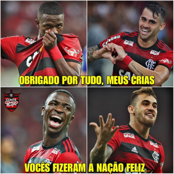 Garotos do Ninho s&atilde;o exaltados pelos rubro-negros