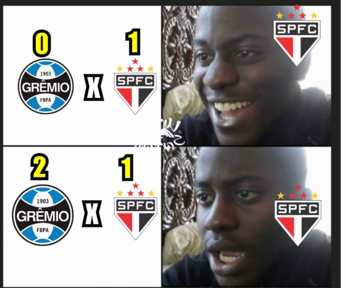 S&atilde;o Paulo &eacute; zoado ap&oacute;s derrota para o Gr&ecirc;mio