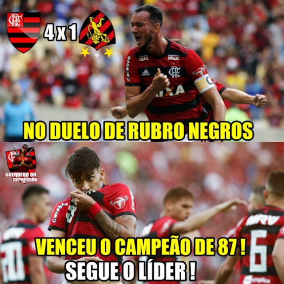 Os melhores memes de Flamengo 4 - 1 Sport