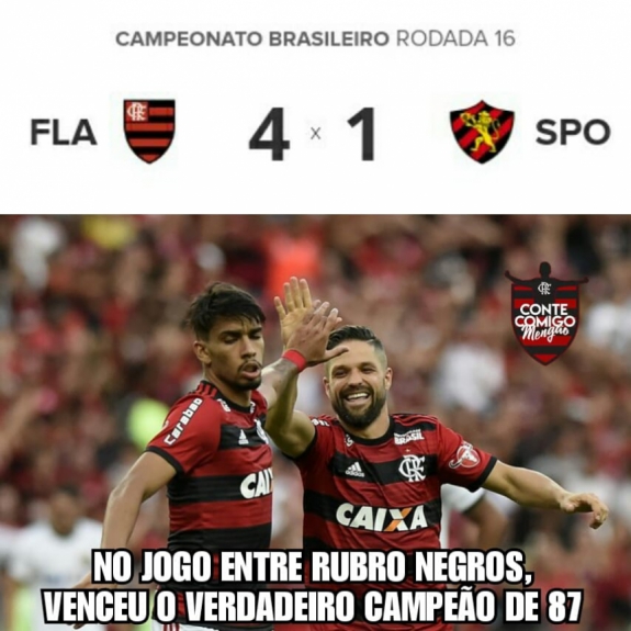 Os melhores memes de Flamengo 4 - 1 Sport