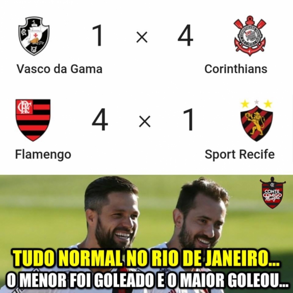 Os melhores memes de Flamengo 4 - 1 Sport