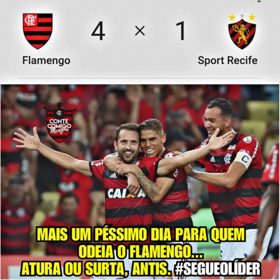 Os melhores memes de Flamengo 4 - 1 Sport