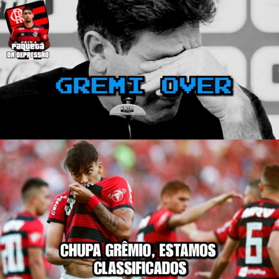 Os melhores memes da vit&oacute;ria do Flamengo diante do Gr&ecirc;mio