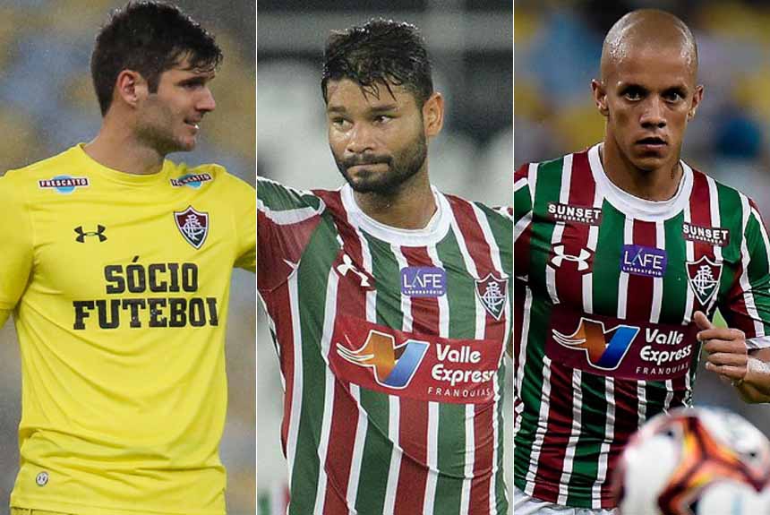 Fluminense: J&uacute;lio Cesar / Gum /  Marcos Junior