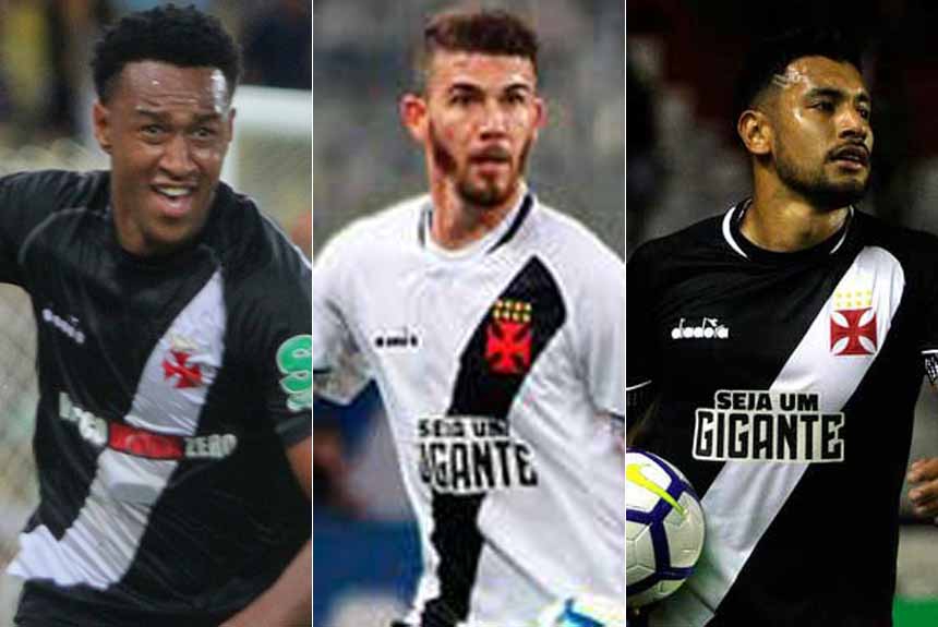 Vasco: Fabr&iacute;cio/ Luiz Gustavo/Andr&eacute;s R&iacute;os