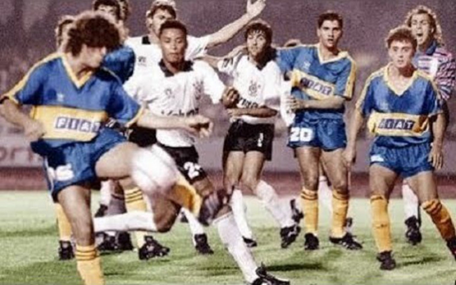 1991 Oitavas  Boca Juniors 3 x 1 Corinthians Corinthians 1 x 1 Boca Juniors