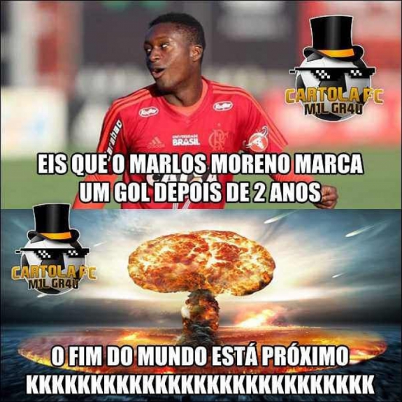 Rubro-negros fazem piadas com gol de Marlos Moreno contra o Palmeiras