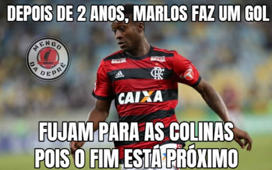 Rubro-negros fazem piadas com gol de Marlos Moreno contra o Palmeiras
