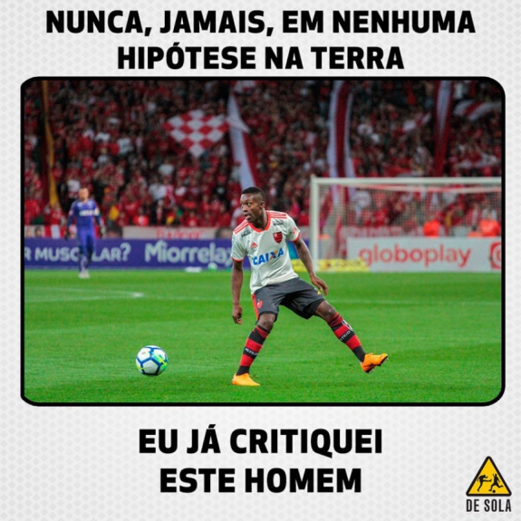 Rubro-negros fazem piadas com gol de Marlos Moreno contra o Palmeiras
