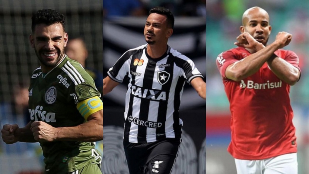 Montagem - Palmeiras, Botafogo e Inter
