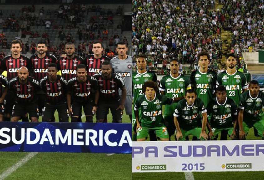 Montagem - Atl&eacute;tico Paranaense e Chapecoense nas quartas de final da Sul Americana em 2015