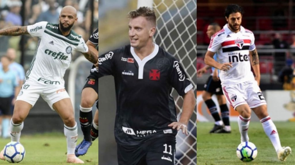 Montagem - Felipe Melo, Maxi López e Hudson