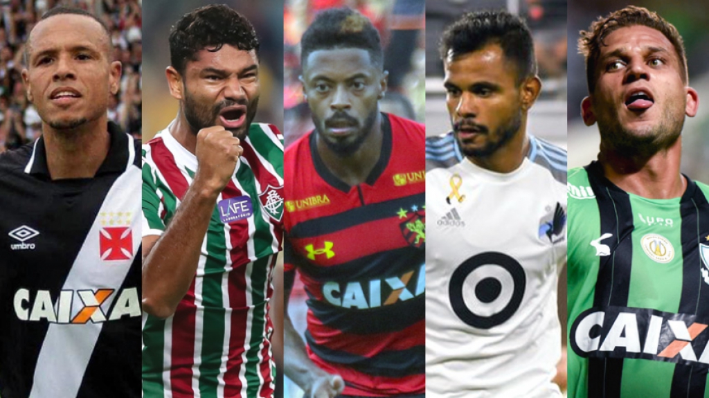 Montagem Luis Fabiano, Gum, Michel Bastos, Fernando Bob e Rafael Moura