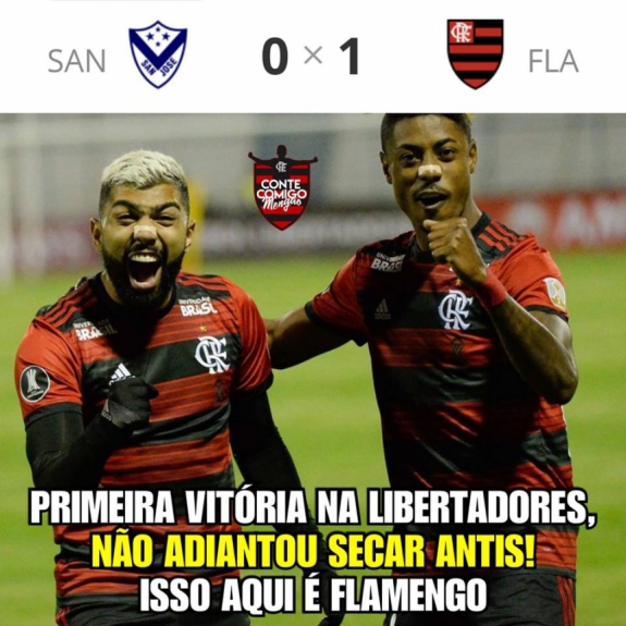 Os melhores memes da vit&oacute;ria do Flamengo na estreia da Libertadores