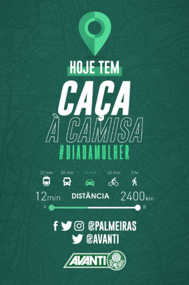 Palmeiras fez uma promo&ccedil;&atilde;o especial para o Dia Internacional da Mulher