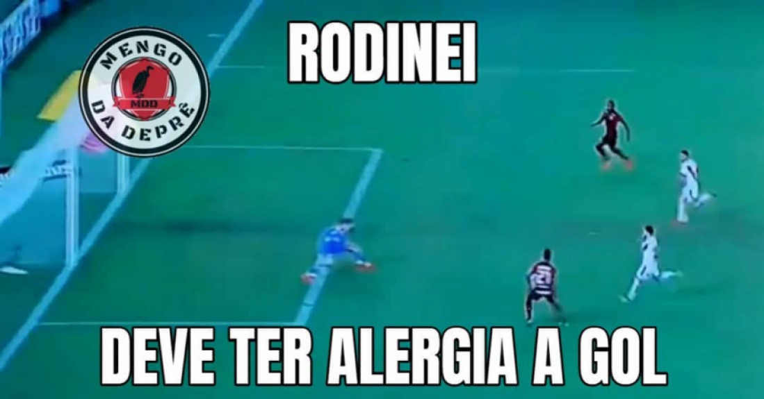 Internautas não perdoam Rodinei após gol perdido