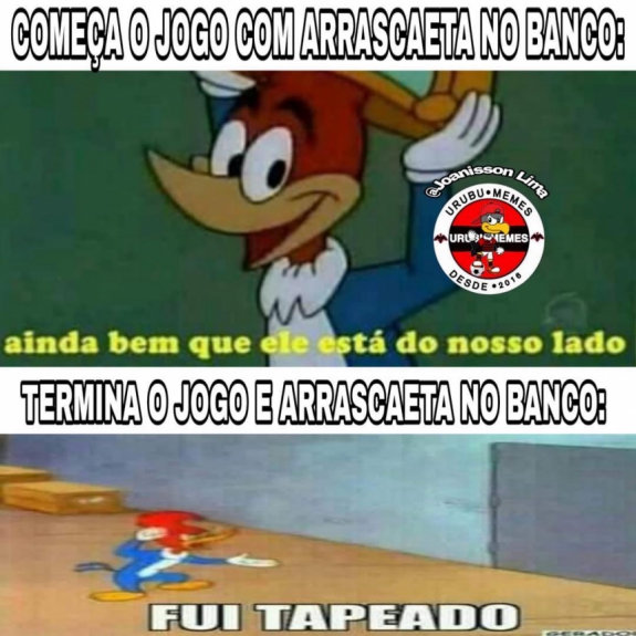 Rubro-negros fazem memes com Arrascaeta na reserva em derrota na Libertadores