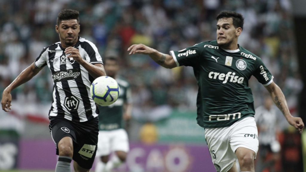 Botafogo x Palmeiras Igor Cassio e Gom&eacute;z
