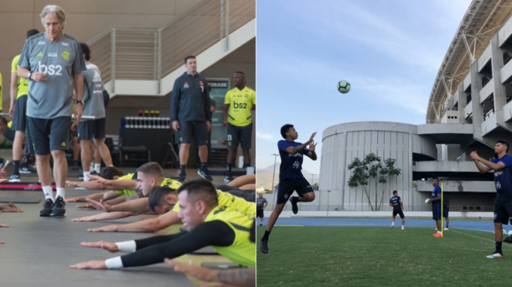 Montagem - Reapresenta&ccedil;&atilde;o Flamengo e Botafogo