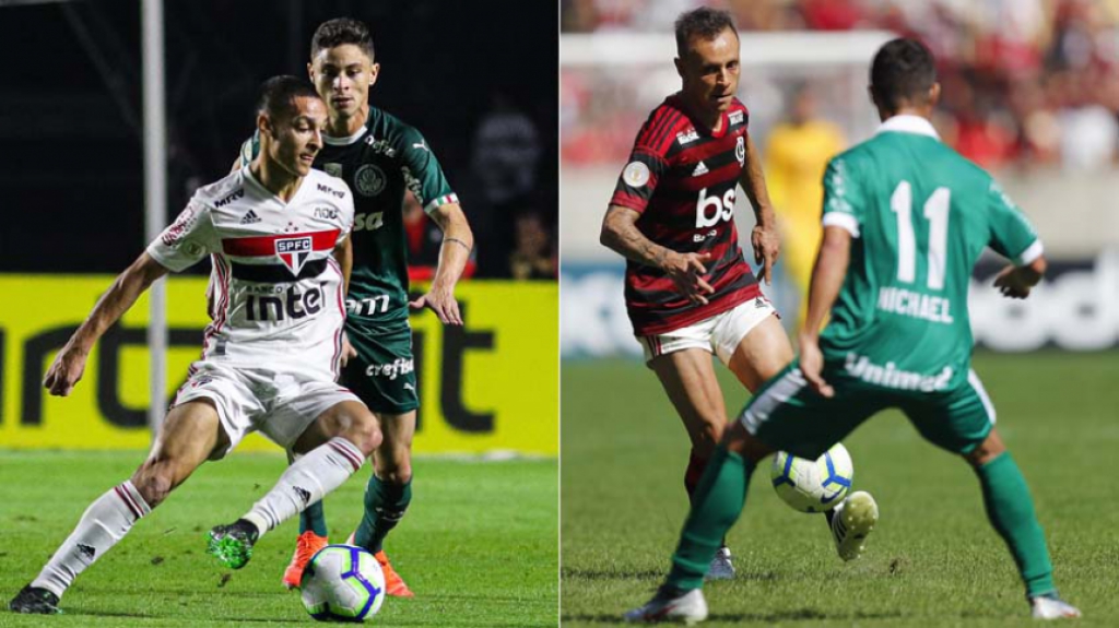 Montagem - São Paulo x Palmeiras; Flamengo x Goiás