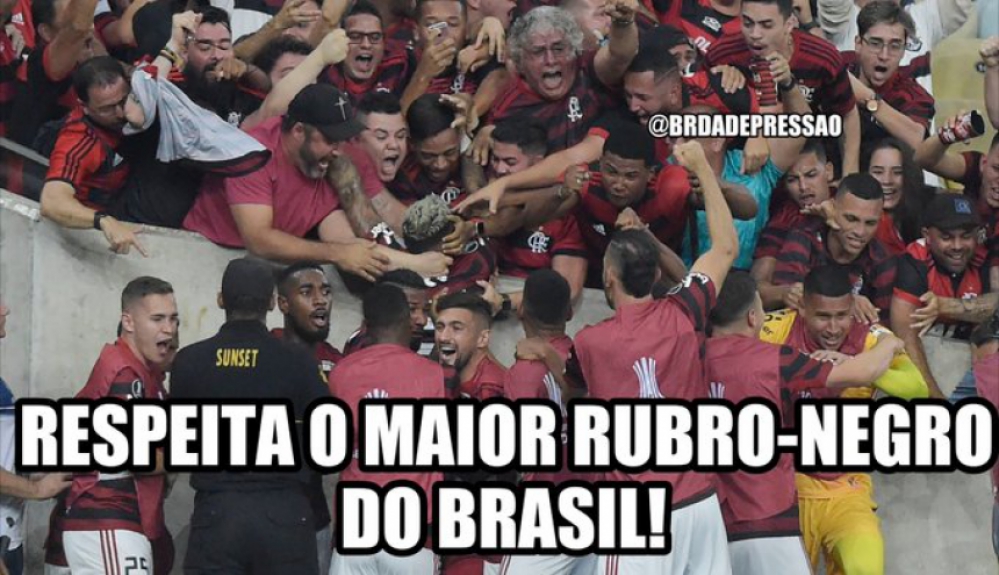 Euforia rubro-negra: os memes da classificação sobre o Emelec