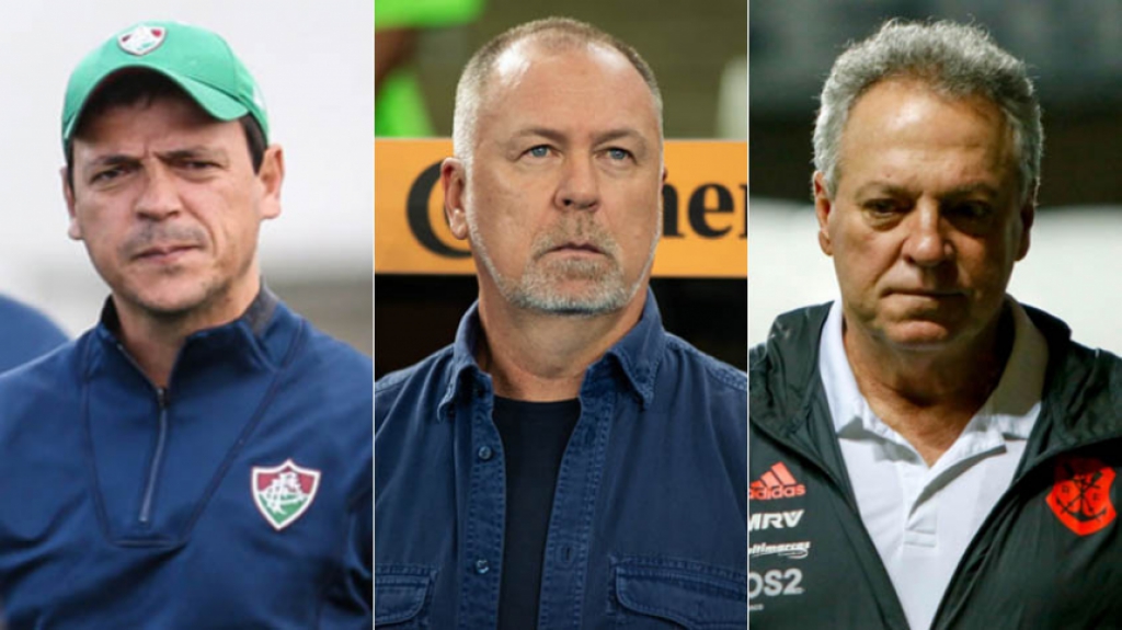 Montagem - Fernando Diniz, Mano Menezes e Abel Braga