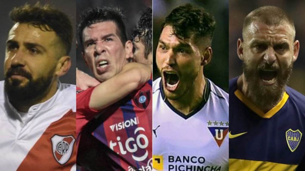 Montagem - River Plate, Cerro Porte&ntilde;o, LDU e Boca Jrs